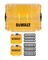 Dewalt DT70803-QZ Medium Tough Case (Empty) + Small Bulk Storage Case (Empty) x2 + Screwdriver Bit Bars £13.99